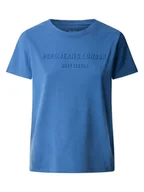 Koszulki i topy damskie - Pepe Jeans Koszulka "Loretta" w kolorze niebieskim - miniaturka - grafika 1