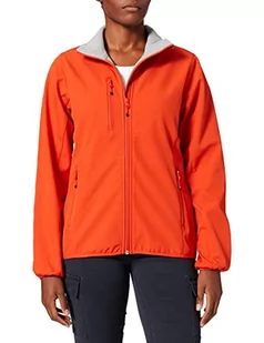 CLIQUE Damska kurtka typu softshell Basic, Pomarańczowy (czerwono-krwioniebieski), XL - Kurtki damskie - miniaturka - grafika 1