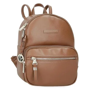 Pepe Jeans Elia Plecak Casual Brązowy 20x25,5x10 cm Sztuczna skóra 5,1L by Joumma Bags, Brązowy brązowy, Talla única, plecak na co dzień - Plecaki - miniaturka - grafika 1