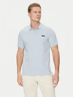 Koszulki męskie - Calvin Klein Polo K10K111196 Błękitny Slim Fit - miniaturka - grafika 1
