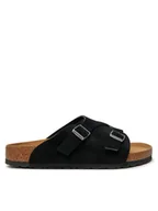 Klapki i japonki męskie - Birkenstock Klapki Zürich 1025045 Czarny - miniaturka - grafika 1