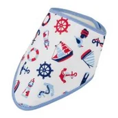 Śliniaki i fartuszki - Bocioland Śliniak apaszka Bałtyk - miniaturka - grafika 1