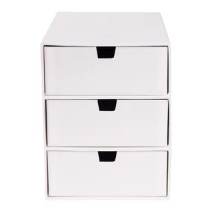 Biały organizer z 3 szufladkami Bigso Box of Sweden Ingrid - Akcesoria na biurko - miniaturka - grafika 1