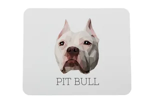 Pitbull Amerykański podkładka geometryczny Art-Dog - Podkładki pod mysz - miniaturka - grafika 1