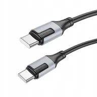 Kable USB - Borofone Kabel BX101 Creator - Typ C na Typ C - 60W 3A 1 metr czarny - miniaturka - grafika 1