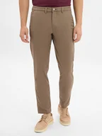 Spodnie męskie - Selected Spodnie Mężczyźni Bawełna brązowy jednolity, 28-32 - miniaturka - grafika 1