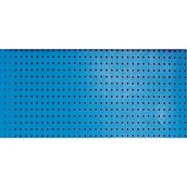 Stoły warsztatowe - B2B Partner Perforowana ściana tylna do stołów warsztatowych GÜDE, otwory 10 x 10 mm, raster 38 x 38 mm, niebieski 302060 - miniaturka - grafika 1