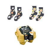 Skarpetki dla dzieci - Zestaw kolorowych skarpetek w jajka r.30-35 - mixTURY Jajeczne (edycja limitowana) - miniaturka - grafika 1