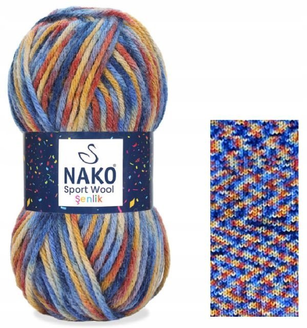 włóczka SPORT WOOL SENLIK kolor 87743