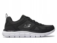 Buty sportowe męskie - Buty męskie Skechers Track Bucolo 52630-BKW niskie 42,5 - miniaturka - grafika 1