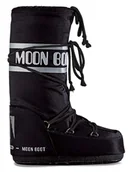 Botki damskie - Moon Boot Botki zimowe ''Nylon'' w kolorze czarnym - miniaturka - grafika 1
