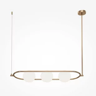 Lampa wisząca potrójna Erich MOD221PL-03BS balls mosiądz - Lampy sufitowe - miniaturka - grafika 1
