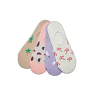 Skarpetki damskie - Urban Classics Skarpety unisex z recyklingu, Yarn Invisible Summer Socks 4-pak, skarpety do sneakersów z różnymi wzorami dla mężczyzn i kobiet, rozmiary 35-50, wielokolorowy, 35-38 EU - miniaturka - grafika 1