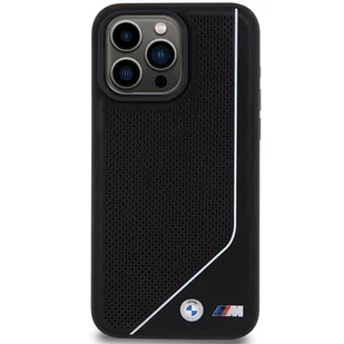 BMW BMHMP15S23PUCPK iPhone 15 / 14 / 13 6.1" czarny/black hardcase Perforated Twisted Line MagSafe - Etui i futerały do telefonów - miniaturka - grafika 2