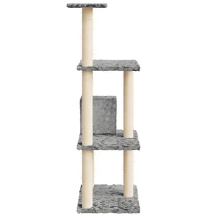 Lumarko Drapak dla kota z sizalowymi słupkami, jasnoszary, 119 cm! - Drapaki dla kotów - miniaturka - grafika 5