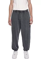 Spodnie męskie - Urban Classics Spodnie męskie Acid Wash Sweatpants Black XXL, czarny, XXL - miniaturka - grafika 1