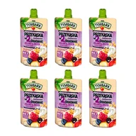 Koncentraty warzywne, przeciery - 6x Mus Jogurt Zboża TYMBARK owoce leśne 100g - miniaturka - grafika 1