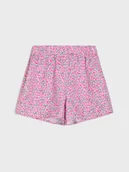 Spodenki dla niemowląt - Sinsay - Szorty z lekkiej tkaniny w kwiatowy wzór - wielobarwny - miniaturka - grafika 1
