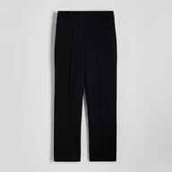 Spodnie damskie - Reserved - Cygaretki z wiskozą - Czarny - miniaturka - grafika 1