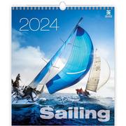 Kalendarze - Kalendarz 2024 ścienny Sailing HELMA - miniaturka - grafika 1