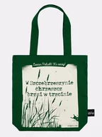Torby i wózki na zakupy - CHRZĄSZCZ BRZMI W TRZCINIE / torba bawełniana / zielona - miniaturka - grafika 1