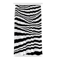 Zasłony - Klasyczna zasłona kolory 150x280 Czarno-białe fale, Fabricsy - miniaturka - grafika 1