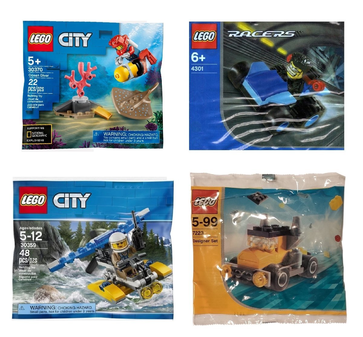 Klocki LEGO City - Zestaw 4 Polybag - PC01
