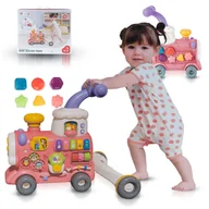 Jeździki dla dzieci - Chodzik Pchacz Ciuchcia Nauka Chodzenia Jeździk Popychacz Pociąg 3w1 - miniaturka - grafika 1