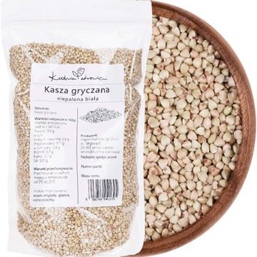 Kasza Gryczana Niepalona Polska 1kg Biała Nieprazona Kuchnia Zdrowia