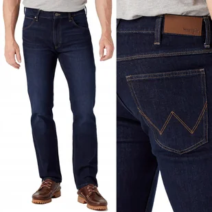 Wrangler REGULAR Used Blue KLASYCZNY GRANATOWY DżINS W31 L32 - Spodnie męskie - miniaturka - grafika 1
