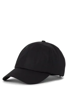 Barbour Męska czapka z daszkiem Mężczyźni Bawełna czarny jednolity, ONE SIZE - Czapki i chusty sportowe męskie - miniaturka - grafika 1