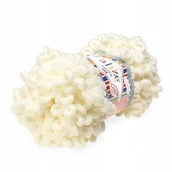 Pasmanteria - Alize, włóczka dziecięca Puffy Fine 62, jasny kremowy - miniaturka - grafika 1