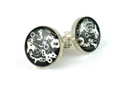 Spinki do mankietów i krawatów - SPINKI - Steam dream Black V - miniaturka - grafika 1