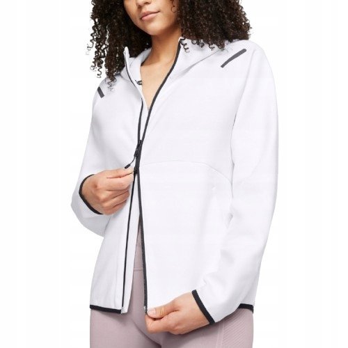 UNDER ARMOR BLUZA DAMSKA BIAŁA ROZPINANA Z KAPTUREM L KWA