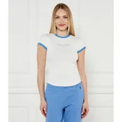 Koszulki i topy damskie - Tommy Hilfiger T-shirt | Slim Fit - miniaturka - grafika 1