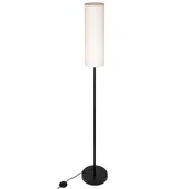Lampy stojące - Lampa podłogowa Passo E27 150cm IP20 klosz rattanowy czarna stojąca MasterLED - miniaturka - grafika 1