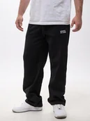 Dresy męskie - SPODNIE DRESOWE BAGGY Męskie BAWEŁNIANE Czarne Lucky Dice KLASYCZNE L - miniaturka - grafika 1