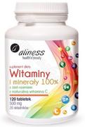 Suplementy diety - aliness Witaminy i minerały 100% 120 tabletek 5902596935337 - miniaturka - grafika 1