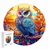 Puzzle - PUZZLE DREWNIANE DLA DZIECI DOROSŁYCH 145 ELEMENTÓW SOWA PREZENT DLA DZIECI - miniaturka - grafika 1