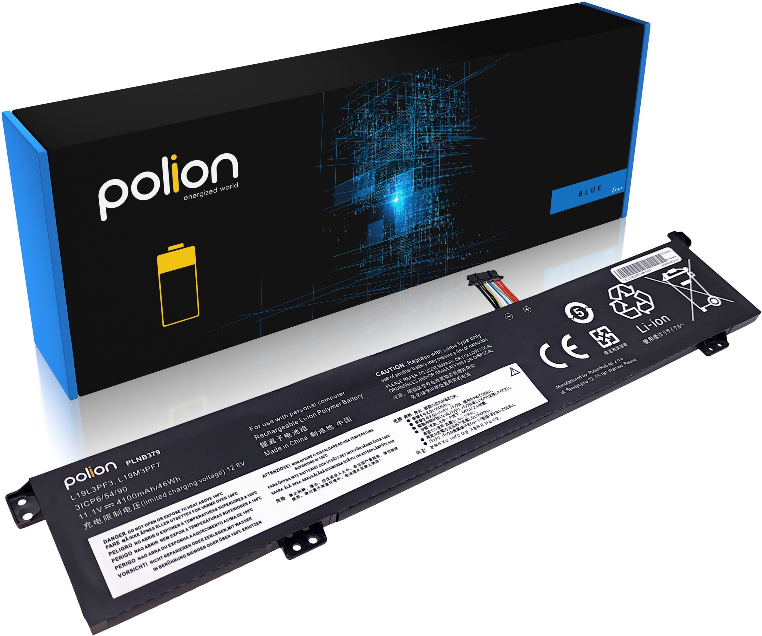 Bateria do laptopa LENOVO L19L3PF3 L19M3PF7 L19D3PF4 L19M3PD9 4100mAh