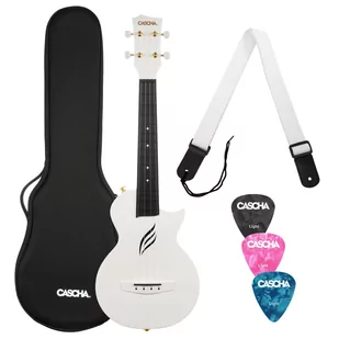 Cascha HH 2286 Carbon Fibre Ukulele Koncertowe WH Set Gratis Prezent od Kup Instrument! - Inne instrumenty muzyczne - miniaturka - grafika 1