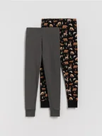 Skarpetki dla dzieci - Reserved - Bawełniane kalesony 2 pack - czarny - miniaturka - grafika 1