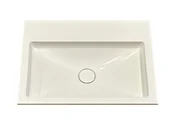 Umywalki - Umywalka wpuszczana w blat, prostokątna, biała, 61 x 47,5 cm - miniaturka - grafika 1