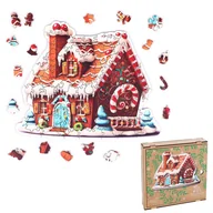 Puzzle - Puzzle drewniane - Christmas - Domek z piernika  100 el. - miniaturka - grafika 1