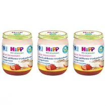 Hipp Moje Śniadanko Musli jabłkowo-truskawkowe z jogurtem po 9. miesiącu zestaw 3 x 160 g Bio - Desery dla dzieci - miniaturka - grafika 1