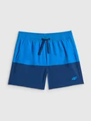 Kąpielówki dla chłopców - 4F Spodenki plażowe boardshorty chłopięce - granatowe 158/164 (12-14 lat) - miniaturka - grafika 1