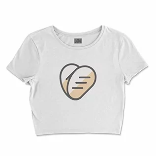Koszulki i topy damskie - Bona Basics, Koszulka damska z nadrukiem cyfrowym,%100 bawełna, biała, casualowa, topy damskie, rozmiar: S, biały, S Krótki - grafika 1