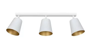 Emibig Prism lampa sufitowa (spot) 3-punktowa biała/złota 407/3 407/3 - Lampy sufitowe - miniaturka - grafika 1
