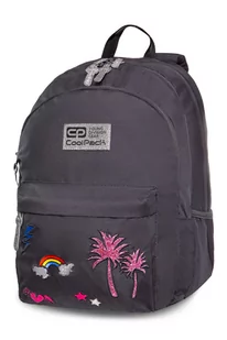 Patio Plecak Coolpack Hippie (B33085) Sparkling Badges Grey - 22479CP - Plecaki szkolne i tornistry - miniaturka - grafika 1