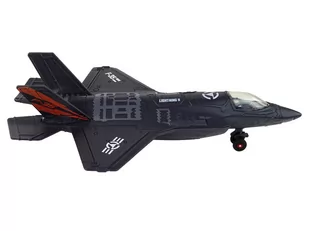 Samolot Napęd Frykcyjny Światła Dźwięki 1:72 Czarny - Modele zdalnie sterowane - miniaturka - grafika 4